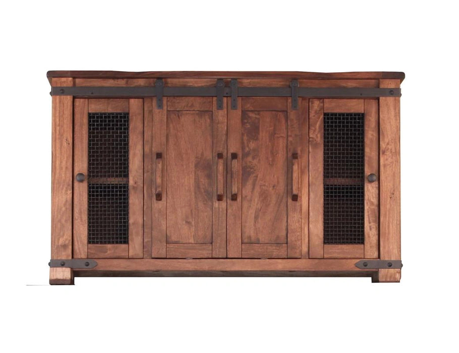 Parota 60" TV Stand w/4 Doors and Shelves