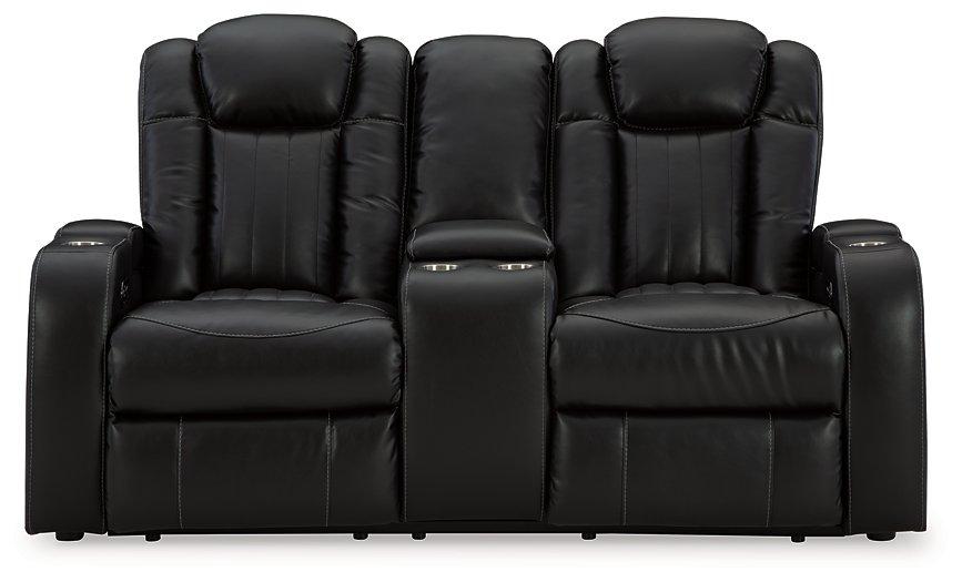 Caveman Den Power Reclining Loveseat with Console