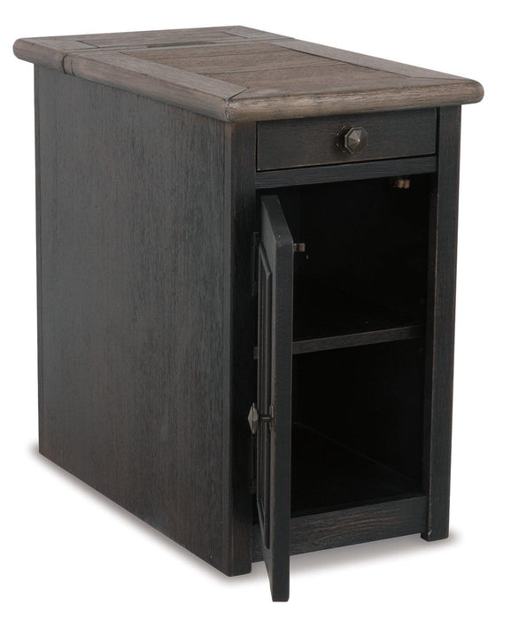 Tyler Creek Chairside End Table with USB Ports & Outlets