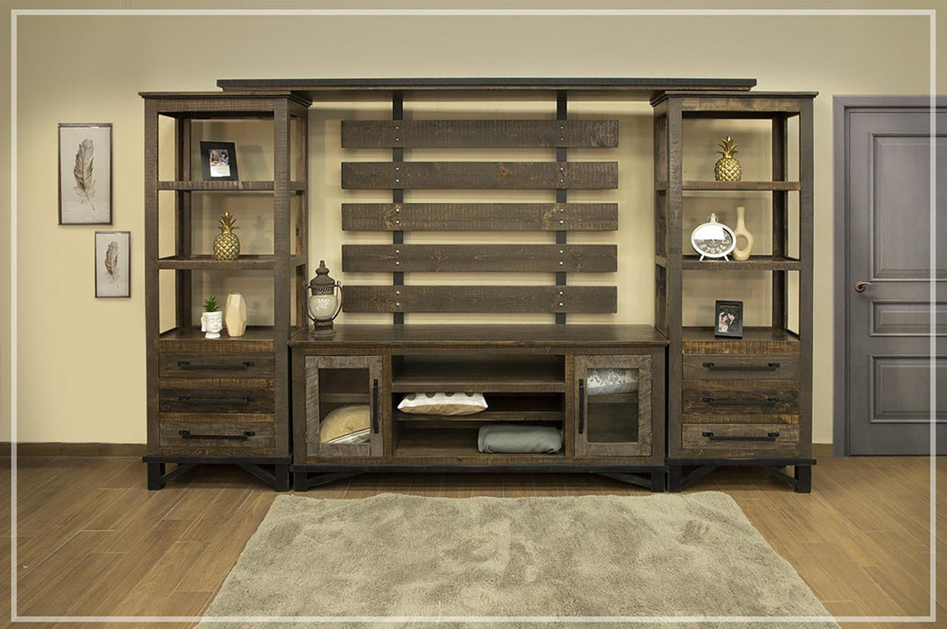 Loft Brown Bridge for Wall Unit in Gray and Brown
