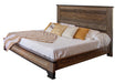 Antique Gray King Platform Bed in Gray/Brown image