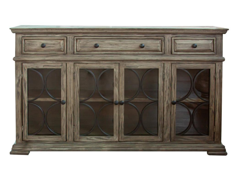 Bonanza Console w/ 4 Glass Doors w/3 Drawers image