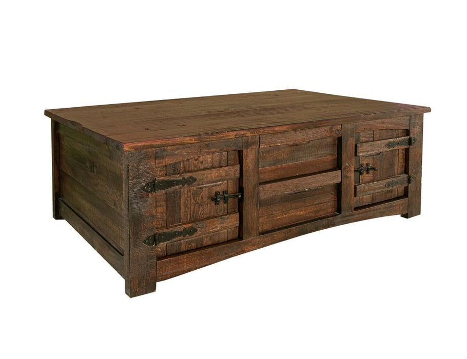Mezcal Cocktail Table w/4 Drawer and 4 Doors