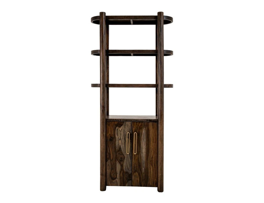 Black Balam Wall Unit with Electric Fireplace Insert