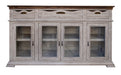 Gray Console 3 Drawers 4 Doors image